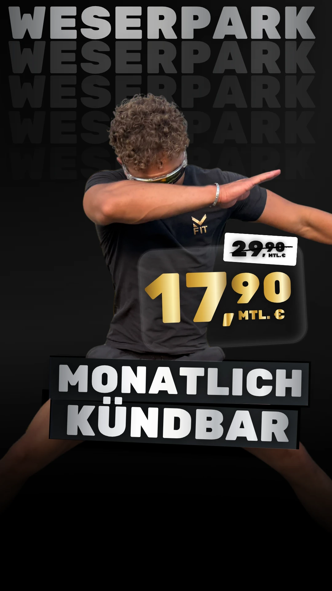 MFit Weserpark: monatlich kündbar für 17,90 € mtl. statt 29,90 € mtl.
